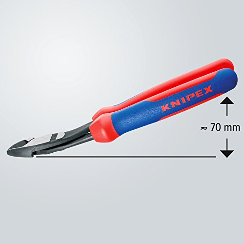 Knipex 74 22 200 – Kraft-Seitenschneider für 20 % Kraftersparnis, 200 mm - 6