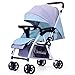 Produktbild 0-36 Monate Baby Kinderwagen 3 In 1 Kinderwagen Leichte Kinderwagen Reversible Stubenwagen Faltbare Infant Reise Buggy High-Carbon-Stahlrahmen (Farbe : Gray Blue)