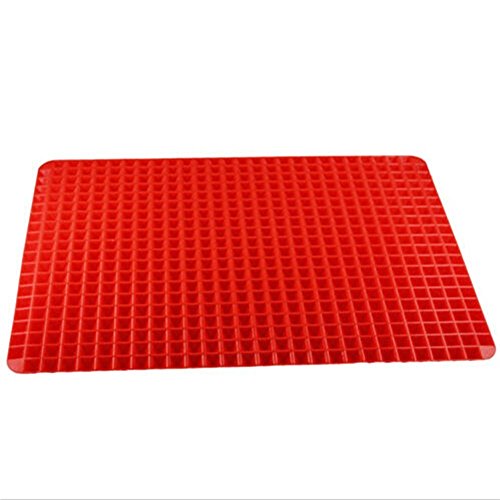 PKDREAMER Pyramidenform Antihaft- Silikon Backmatte, Antihaftend Hitzebeständig, für Pizza, Teig, Fondant, Backen, Küche - 7