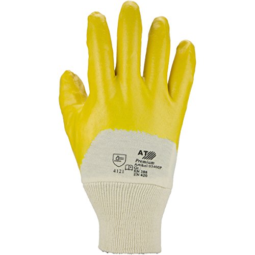 Preisvergleich Produktbild ASATEX Nitril-Handschuh 03400P, gelb, Gr. 8 (12 Paar)