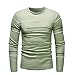 Produktbild Btruely Sweatshirt Herren Herbst Slim Langarm Strickwaren Outwear Männer Pullover Vintage Strickpullover Streifen T-Shirt Hemden Rundhals Langarmshirt