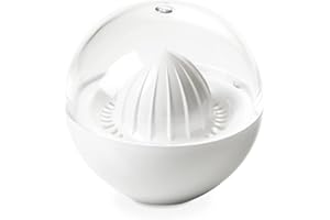 OMADA Design Spremiagrumi Manuale da 40cl, Scomponibile, Lavabile in Lavastoviglie, Idoneo in Frigo, da Viaggio, Made in Italy, Linea Movida, Bianco