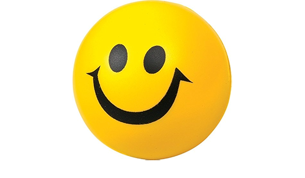 Gelber Smiley Ball - Leichter Schaumstoffball Für Die Benutzung Drinnen  Oder Draußen - Normal: Amazon.de: Spielzeug