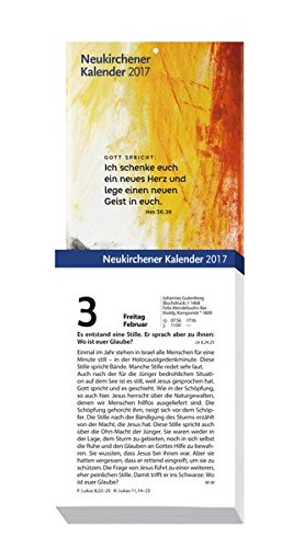 Neukirchener Kalender 2017: Abreißkalender in großer Schrift - Block mit 384 Blättern, zum Aufstellen oder Aufhängen, mit integrierter Rückwand