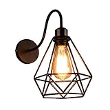 ★ Especificaciones: Tamaño de la lámpara: ø: 20 CM * H: 20 cm; Diámetro de la base de la pared: 10 CM; Potencia máxima: 60 vatios; Voltaje: 220 voltios; Base de la lámpara: E27; Cable VDE certificado; Material de pantalla: Metal; Bombilla no incluida . Bombilla disponible: bombilla LED / lámpara ahorradora de energía / halógena.