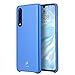 Produktbild SOOCX Huawei P30 Schutzhülle P30 Pro Black Cover All-Inclusive-Kunstleder-Rückenschale Anti-Fall-Business Kompatibel mit Wireless-Ladegerät Ultradünne Hülle (Color : Blue, Größe : P30)