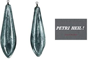 STMK 2 Stück Meeresblei Brandungsblei 100, 120 oder 140 Gramm von Jenzi + gratis Petri Heil! Aufkleber