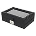 RICHPIKS all Black leather 10 Slots Watch Box christmas gift / new year gift - PI 306 RS.1899.00