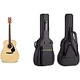 Yamaha F310 - Full Size Steel String Acoustic Guitar - Traditional Western Body - Natural & CAHAYA 40 41 Inch Acoustic Guitar Bag Waterproof Guitar Case Gig Bag 8MM Padding, CY0152