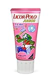 Edad etiqueta: 6 años Licor del Polo Junior - Dentífrico con flúor y calcio, para 1-6 años con sabor fresa suave, 50 ml