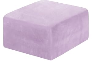 ZZDZW Copertura Sgabello Quadrato,Copri Ottomano ,Fodere Coprisgabello Fodere per Sgabello Fodera per Poggiapiedi Velluto Copri Pouf Quadrato 80x80/100x100/50x50/40 x 40 Quadrati Elasticizzato ( Color : #29