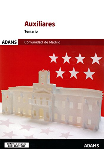 AUXILIARES COMUNIDAD DE MADRID  TEMARIO