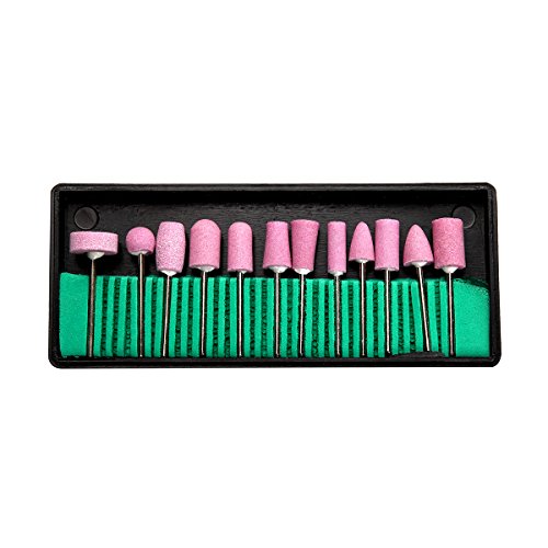 MAKARTT 12 Styles Professional Electric Nail Drill Bits Ceramic Nail Art Polishing Grinding Tools
