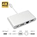 Produktbild HKFV 4-in-1 USB 3.1 Typ C Port Typ-c Switch HDMI + NIC RJ45-Konverter Display Port DP Thunderbolt zu DVI VGA HDMI Adapterkabel für MacBook