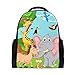Produktbild Schulrucksack Bookbag Daypack Funny Animal Party Wasserdicht für Middle School Travel Girls Boys