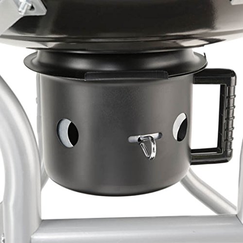 Kugelgrill XXL 57cm Holzkohle-Grill BBQ Standgrill hochwertig mit Deckel und Ablagen – große Grillfläche in schwarz - 5