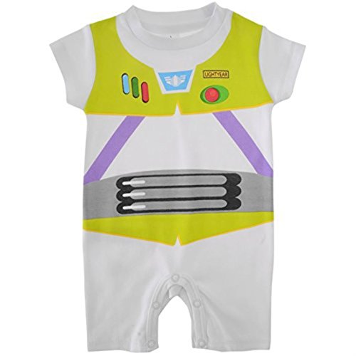 Disney Kids Babies Short Sleeved Romper Suit Baby Grow Buzz Lightyear 12-18 Mnth