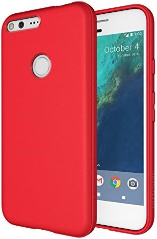 Custodia Pixel XL, Diztronic Full Matte TPU Case for Google Pixel XL (2016) - (Matte Red)
