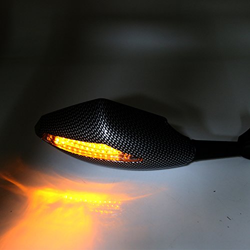 Motorrad Spiegel integrierter Turn Signal Spiegel Seite Rückspiegel Rückseite LED für Honda CBR 600 F4i 929 954 RR F1 F2 Hurricane - 8