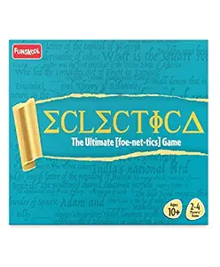 Funskool Games - Eclectica, The Ultimate foe-net-Ticks Game, Educational & Word Based Game for Kids and Family, 2 - 4 Players, 10 and Above