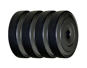 BODY MAXX PVC Weight Plates 10 Kg x 2 Pcs (Black) (PVC10x2)