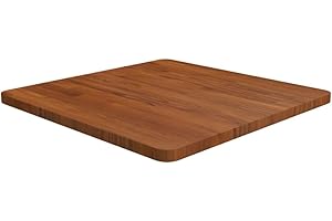 ‎VIDAXL vidaXL Tischplatte Quadratisch Massivholzplatte Eichenplatte Holzplatte Platte Ersatztischplatte Dunkelbraun 60x60x2,5cm Eiche Behandelt