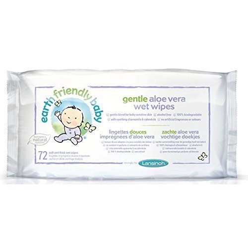 (10 PACK) - Earth Friendly Baby - Gentle Aloe Vera Wet Wipes | 72wipes | 10 PACK BUNDLE