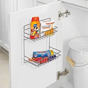 SmartSlide Stainless Steel 2 Shelf Kitchen and Bathroom Detergent Rack, Holder, Organizer, Shelf Bathroom Accessories, Wall Mounted Multipurpose Rack for Home, Bathroom and Laundry Room