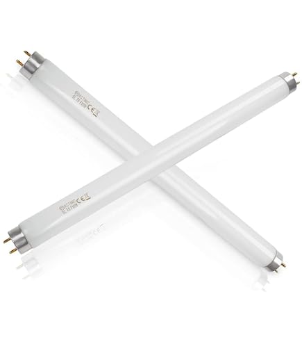 Lot De 2 Tubes UV DuraBulb 6W T5 BL368 - Pour Tue-insectes 6W/12W, Longueur 225mm, Longueur D'onde 368nm