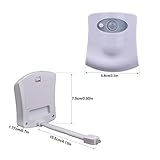 WC Nachtlicht, Diealles LED Toilette Licht WC Nacht LED Toilette Lampe 8 Farbewechsel Nachtlichter Toilette Nacht Lightbowl Motion Sensor LED Lampe Batteriebetriebenes für Kinder Eltern im Badezimmer, Hause (2 Stück) - 3