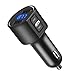 Produktbild ORIA Bluetooth FM Transmitter, KFZ Auto Radio Adapter Freisprecheinrichtung mit 2 USB Ladegerät und LED Anzeige, Car Kit für Apple und Android Geräte, IPAD, MP3, etc, Übertragung USB Stick - Schwarz