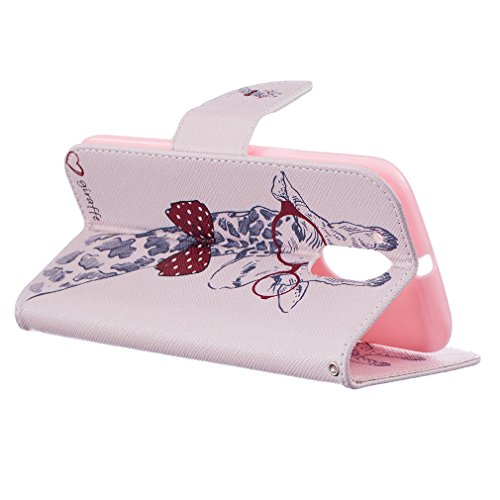 A9H MOTO G4 & G4 PLUS Leder Etui Tasche Handytasche Stand Hülle Etui with Karte Halterung Leder Wallet Klapphülle Flip Book Case,Flip Case Wallet Cover Tasche PU Leder Handytasche Handyhülle Schutz Hüllen im Bookstyle Ledertasche mit Stand Funktion Kartenfächer Magnetverschluss Magnet Etui Telefon-Kasten Handyhülle Standfunktion Handycover -09HUA - 5