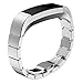 Produktbild Clearance!!!Kompatabel für Fitbit Alta Smart Watch armbandEdelstahl Ersatz delstahl Replacement Wrist Strap Band Schlaufe SmartWatch ArmbänderMetall Faltschließe with quick release Wrist Strap