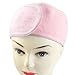Hook Loop Fastener Spa Bathing Beauty Headband Hair Band Pink