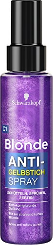 Schwarzkopf Blonde Aufheller C1 Anti-Gelbstich Spray, Stufe 3, 3er Pack (3 x 100 ml)