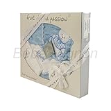 Geschenkset Geburt Badeset blau und weiß – Teddy)