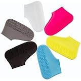 UMANATH Waterproof Silicone Shoe Covers for Men & Women | Anti-Slip Reusable Rain Shoe Protector | Stretchable Overshoes for Travel, Bike Riding & Outdoor Use (Multicolor): 