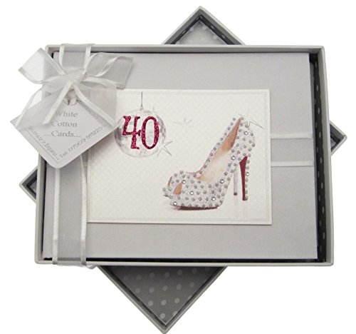 white cotton cards Birthday Photo Album (40th Birthday)