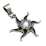 Dimensión 35mm x 25mm x 5mm Unique colgante para la mujer piedra de luna plata de ley 925 joyeria de calidad