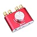 Produktbild Mini Drahtlose Bluetooth Verstärker 30W + 30W DC 12-24V 3-4A 2 Kanäle Digital HiFi Kopfhörer Audio Stereo Receiver TPA3110 Leistung AMP Modul (Rot)