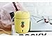 Produktbild OOFYHOME Mini Luftbefeuchter Bunte Nachtlicht, tragbare Kühle Nebel Ultraschall-Luftbefeuchter für Nachtlicht-Modus, USB Powered und Whisper Quiet für Baby Schlafzimmer Office Home Car , Yellow