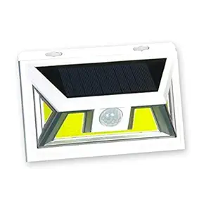 PAVITYAKSH Solar Powered LED Motion Activated Wireless Security Wall Light, Industrial Strength Adhesive for Easy Installation (Multicolor)