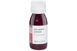 GRAN VELADA Colorante Concentrado Líquido Rojo Vivo para Cosmética Profesional | Pigmento Orgánico Hidrosoluble en Envase Práctico | Ideal para Cremas, Geles y Más | 75 ml