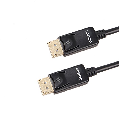 Acxeon Displayport Kabel 2M, DisplayPort 1.2v echtem vergoldet 3U" Stecker OFC, DP Kabel 1.2v Neue HDTV Auflösungen bis zu 4K, 3D, 3840x2160 für Beamer Displays Grafikkarten und Apple - Pro Series