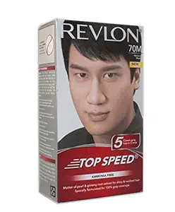 Revlon Top Speed Hair Color Man, Natural Black 70, 100 gm