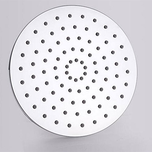 Homeself 20,3 cm Regen Dusche Kopf chrom Duschkopf Halterung mit Drehgelenk 1/2 Metall Ball Anschluss - 3
