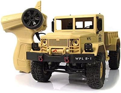HUHU833 WPLB-14 1/16 Toy Grade 4WD RC Military Truck Wireless Remote Control Car (Yellow)