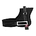 Produktbild Hundegeschirr Weste Extra Dick keine Pull black rot Leben Jacke Sicherheit Heavy Duty für Hunde verstellbar von 35-110 cm verschiedene Größen erhältlich Baoyunyu (L, schwarz)