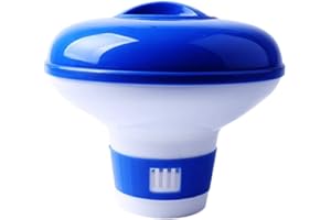 Forhome 5 Inch Pool Dosierschwimmer, Chlor Schwimmer, Chlor Dosierschwimmer, Chemikalien Spender, Pool Chemischen Spender für Innen- und Außenpools, Badewanne (1 Stück)