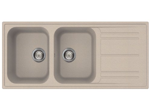 Price comparison product image LAVELLO 116CM 2VASCHE C / GOCC. DX RIGAE AVENA